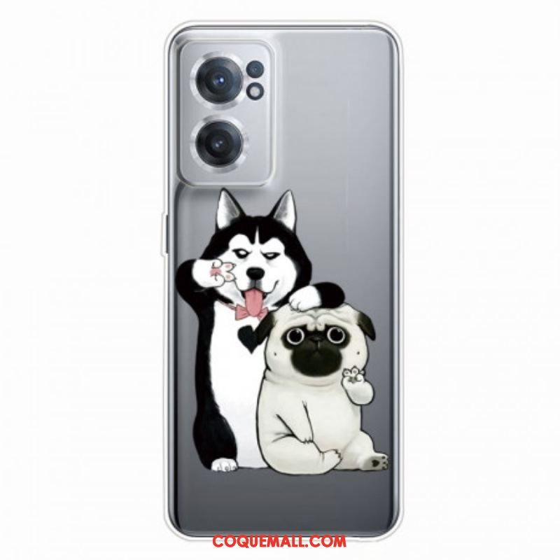 Coque OnePlus Nord CE 2 5G Loup et Pug