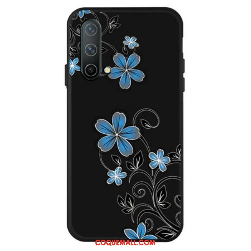 Coque OnePlus Nord CE 5G Fleurs Bleues