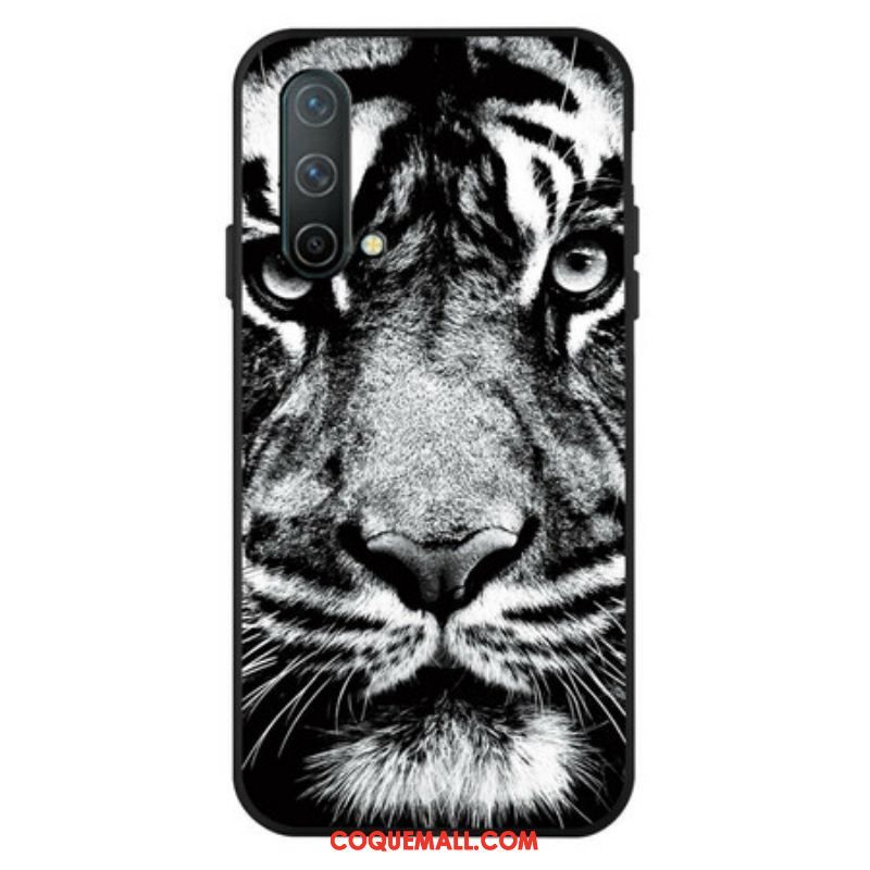 Coque OnePlus Nord CE 5G Tigre Noir et Blanc