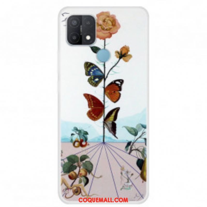 Coque Oppo A15 Papillons de la Nature