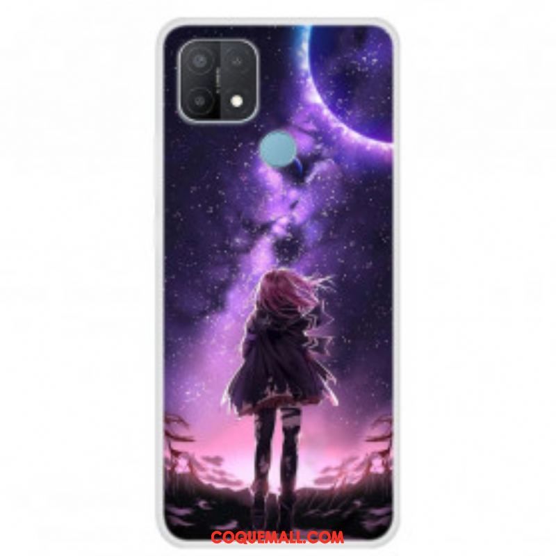 Coque Oppo A15 Pleine Lune Magique