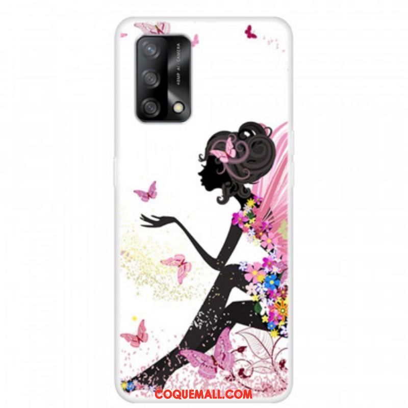 Coque Oppo A74 4G Fée Fleurie