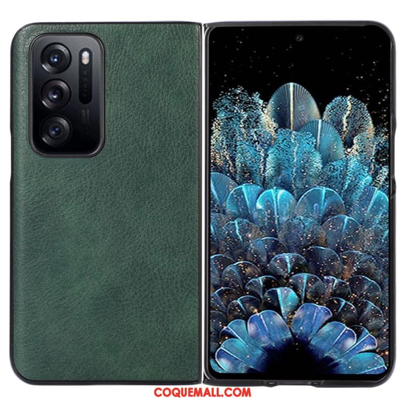 Coque Oppo Find N Style Cuir litchi