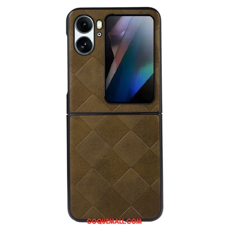 Coque Oppo Find N2 Flip Style Tissé