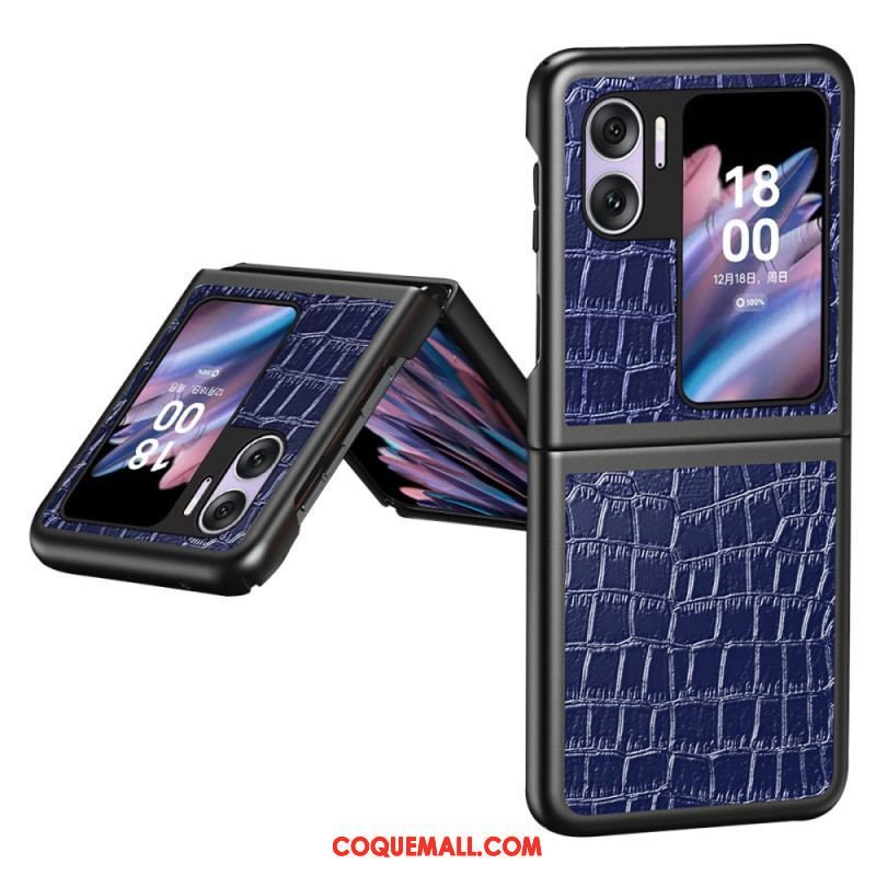 Coque Oppo Find N2 Flip Texture Crocodile