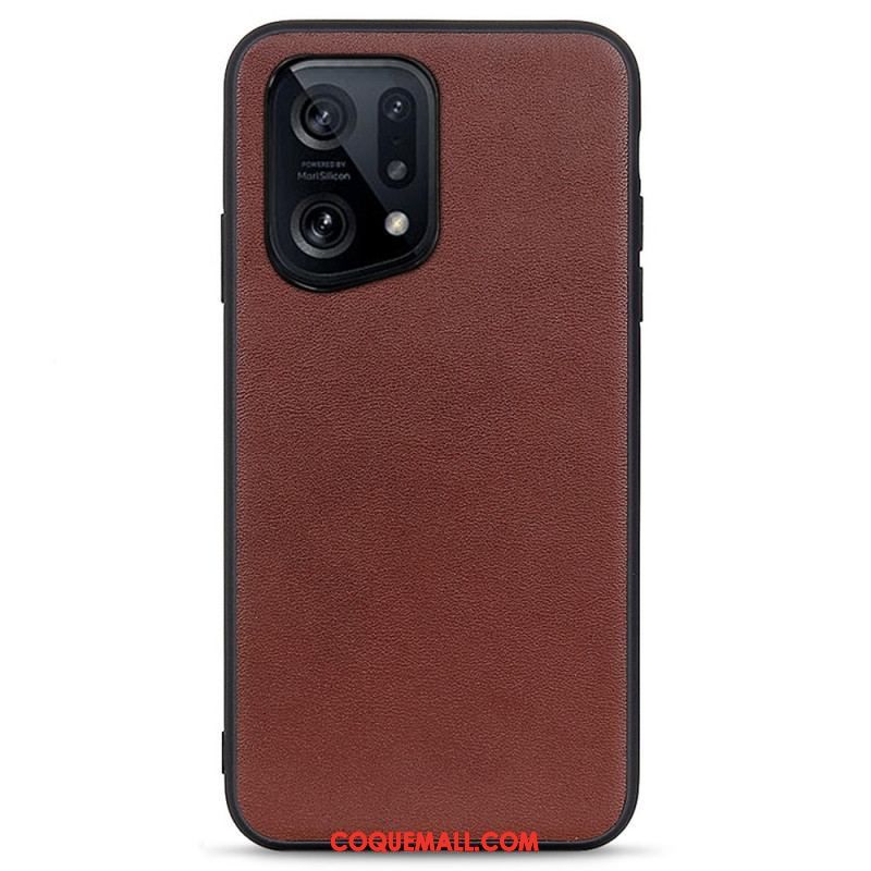 Coque Oppo Find X5 Cuir