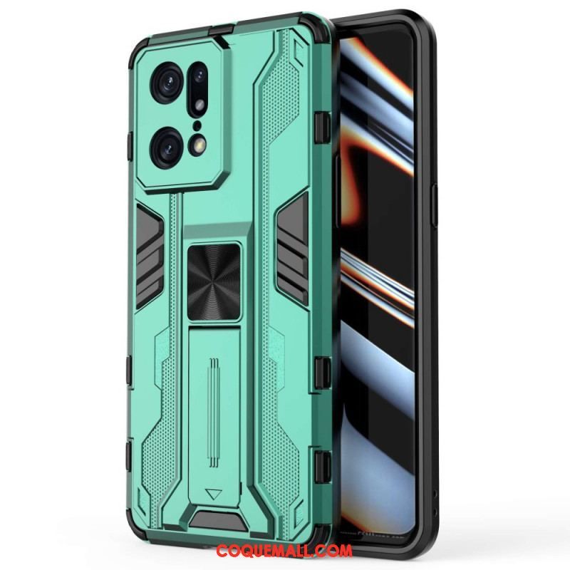 Coque Oppo Find X5 Pro Support Amovible Vertical et Horizontal