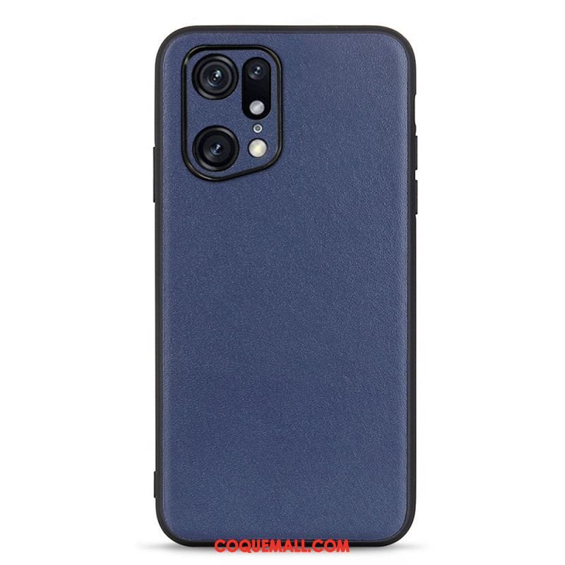 Coque Oppo Find X5 Pro Véritable Cuir