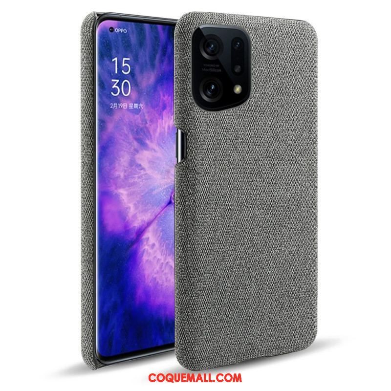 Coque Oppo Find X5 Tissu Chic