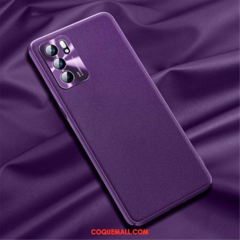 Coque Oppo Reno 6 5G Effet Cuir Prestige