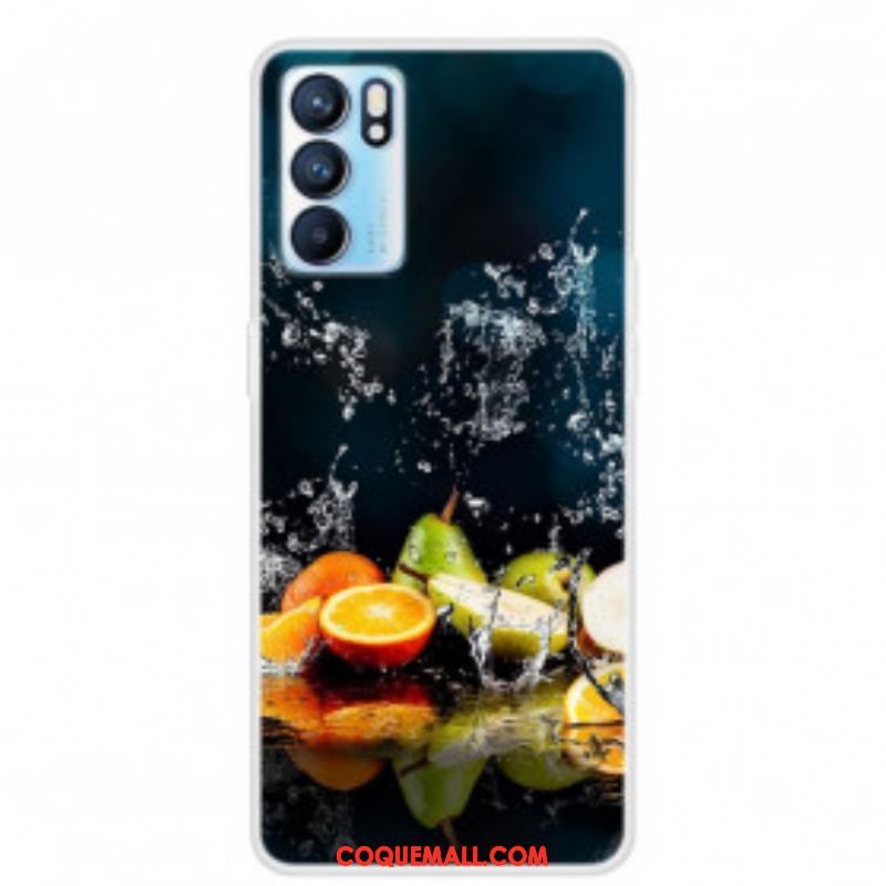 Coque Oppo Reno 6 5G Splash d'Agrumes