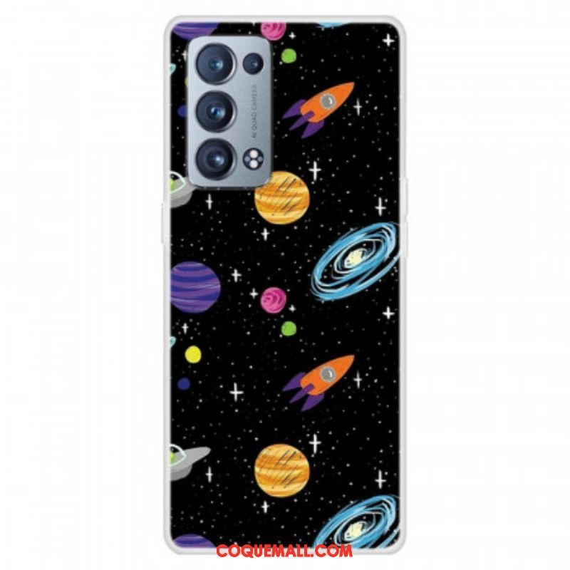 Coque Oppo Reno 6 Pro 5G Planète Galaxie