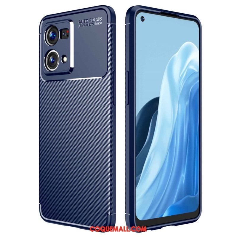 Coque Oppo Reno 7 Flexible Fibre Carbone