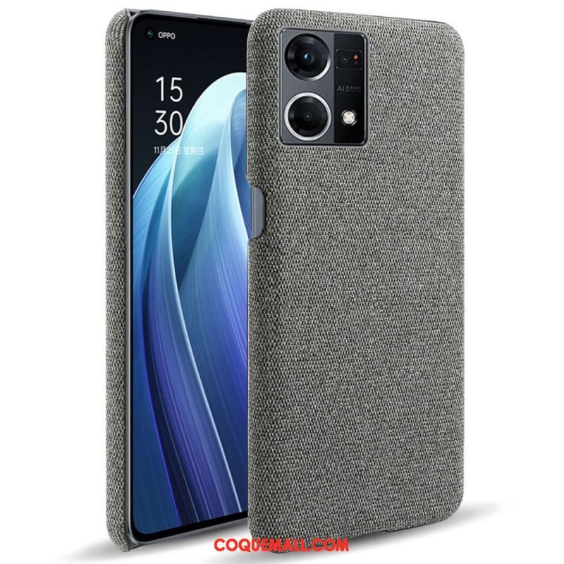 Coque Oppo Reno 7 Tissu