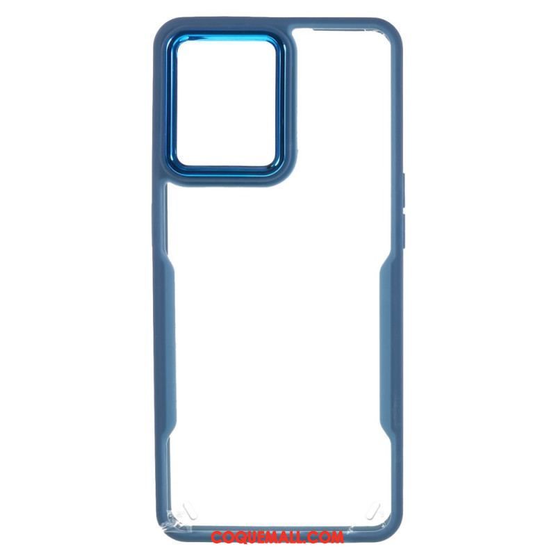 Coque Oppo Reno 7 Transparente Acrylique et Contour Coloré