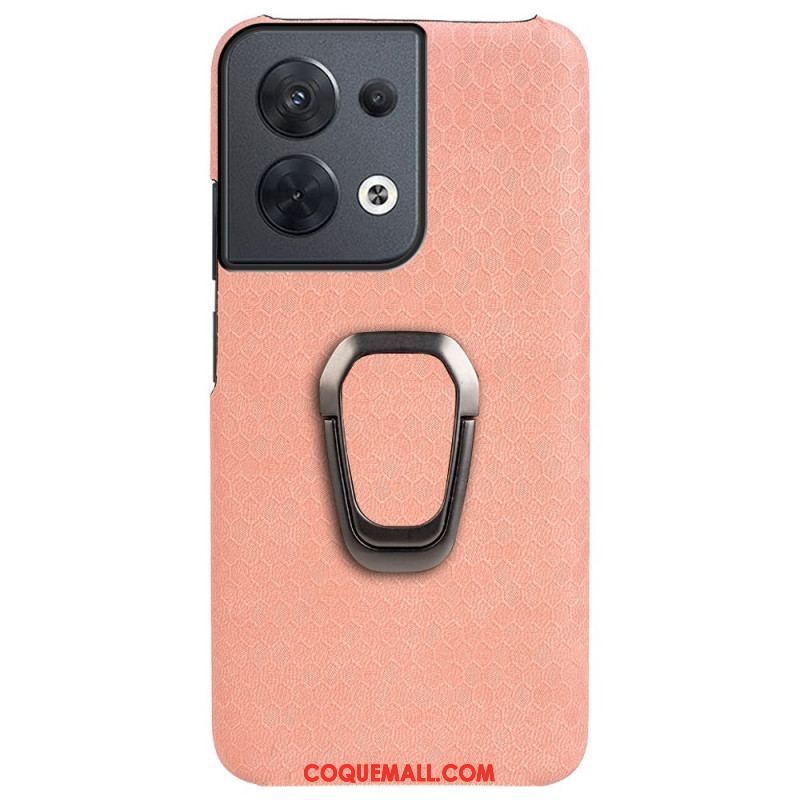 Coque Oppo Reno 8 Nid d'Abeille avec Anneau-Support