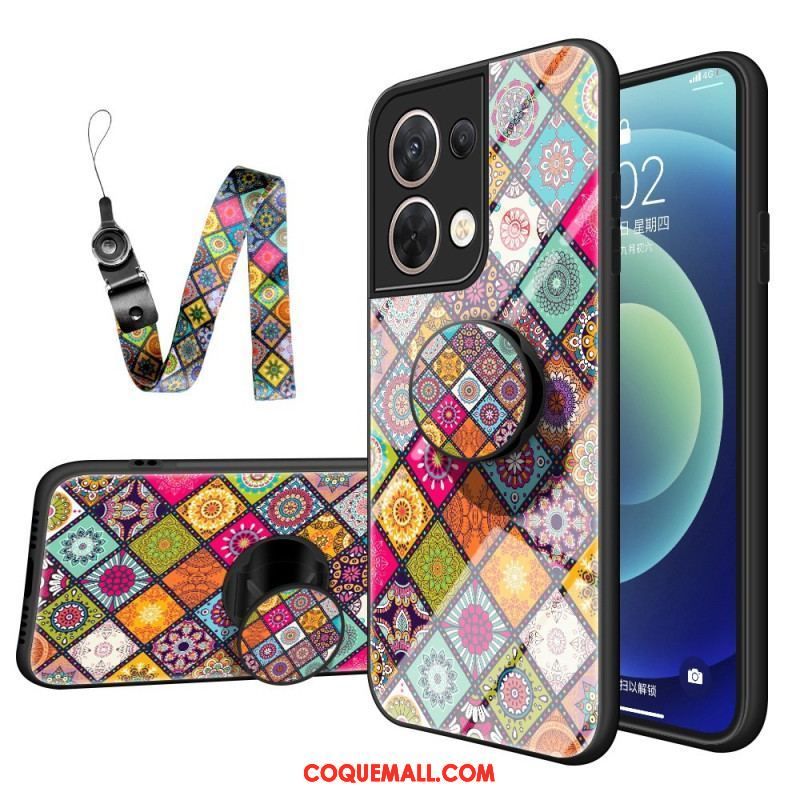 Coque Oppo Reno 8 Patchwork