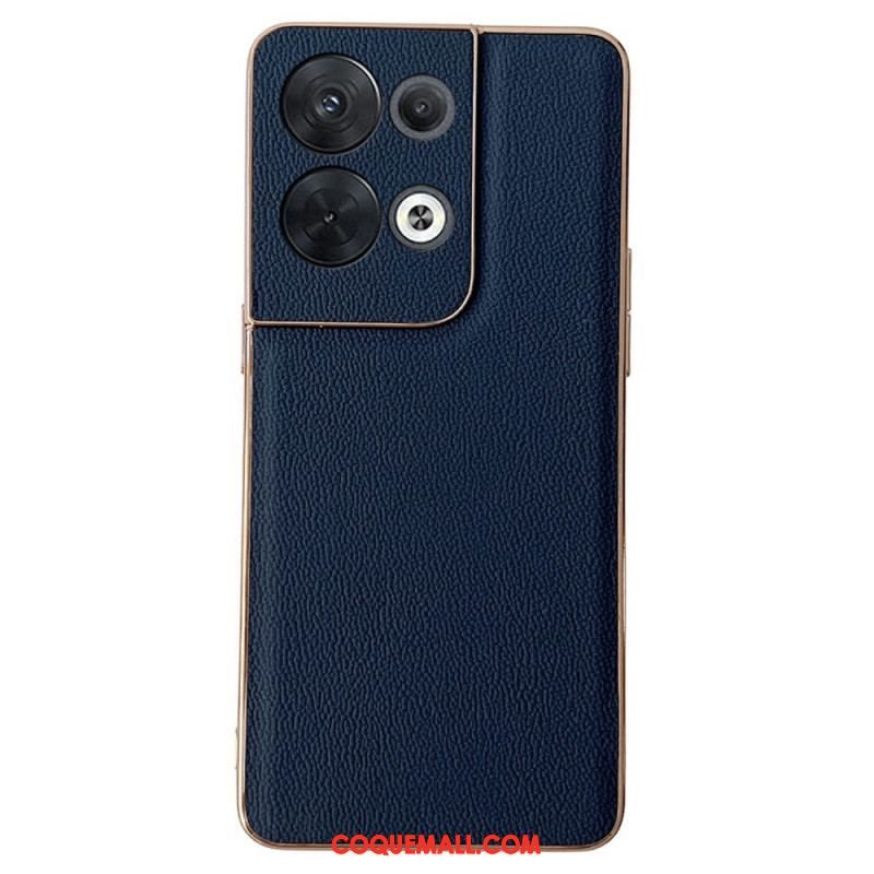 Coque Oppo Reno 8 Vrai Cuir Premium