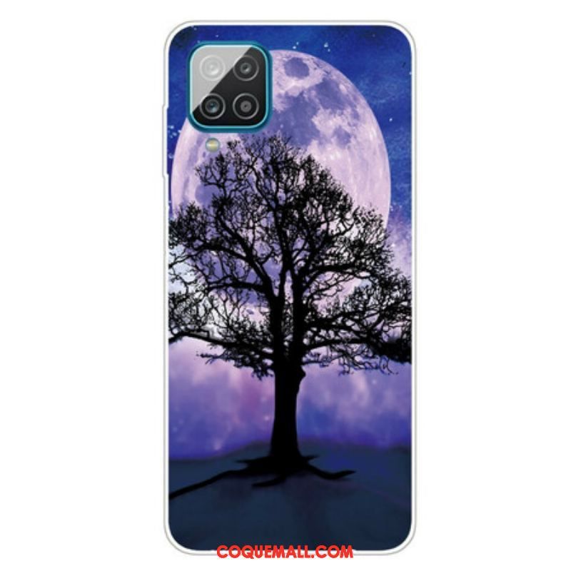 Coque Samsung Galaxy A12 / M12 Arbre et Lune