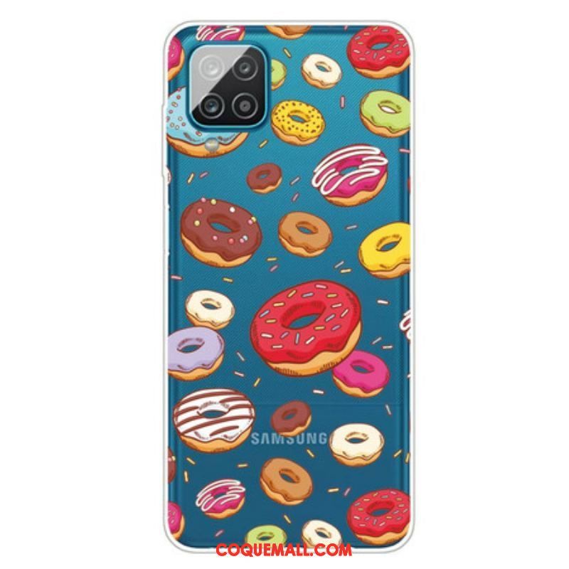 Coque Samsung Galaxy A12 / M12 Love Donuts