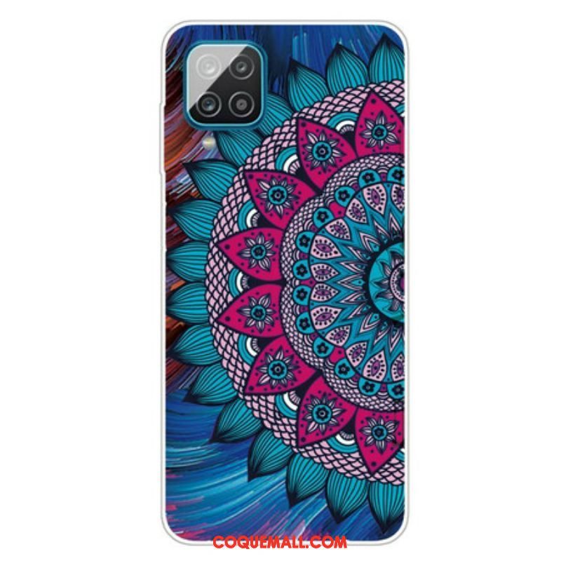 Coque Samsung Galaxy A12 / M12 Mandala Coloré