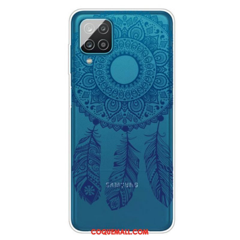 Coque Samsung Galaxy A12 / M12 Mandala Floral Unique