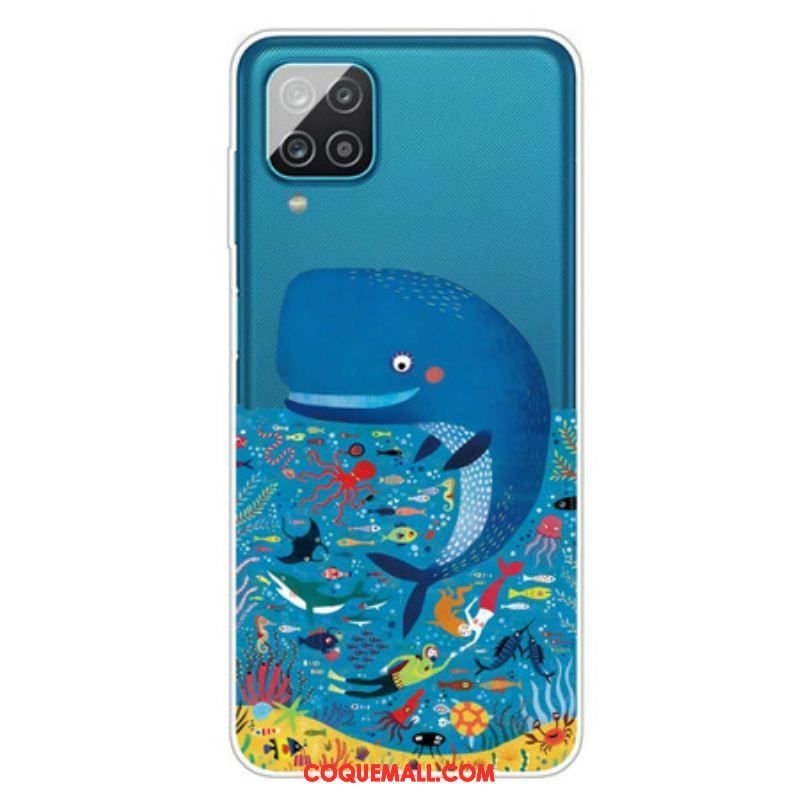 Coque Samsung Galaxy A12 / M12 Monde Marin