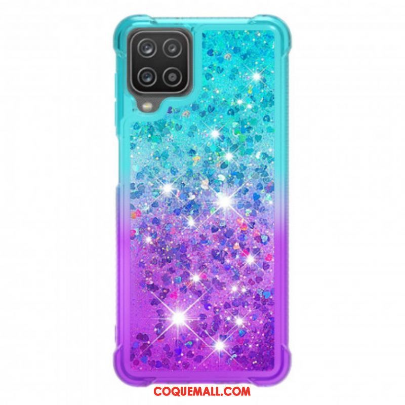 Coque Samsung Galaxy A12 / M12 Paillettes Colors