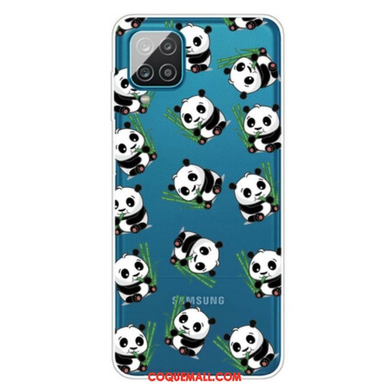 Coque Samsung Galaxy A12 / M12  Petits Pandas