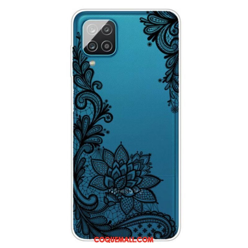 Coque Samsung Galaxy A12 / M12 Sublime Dentelle