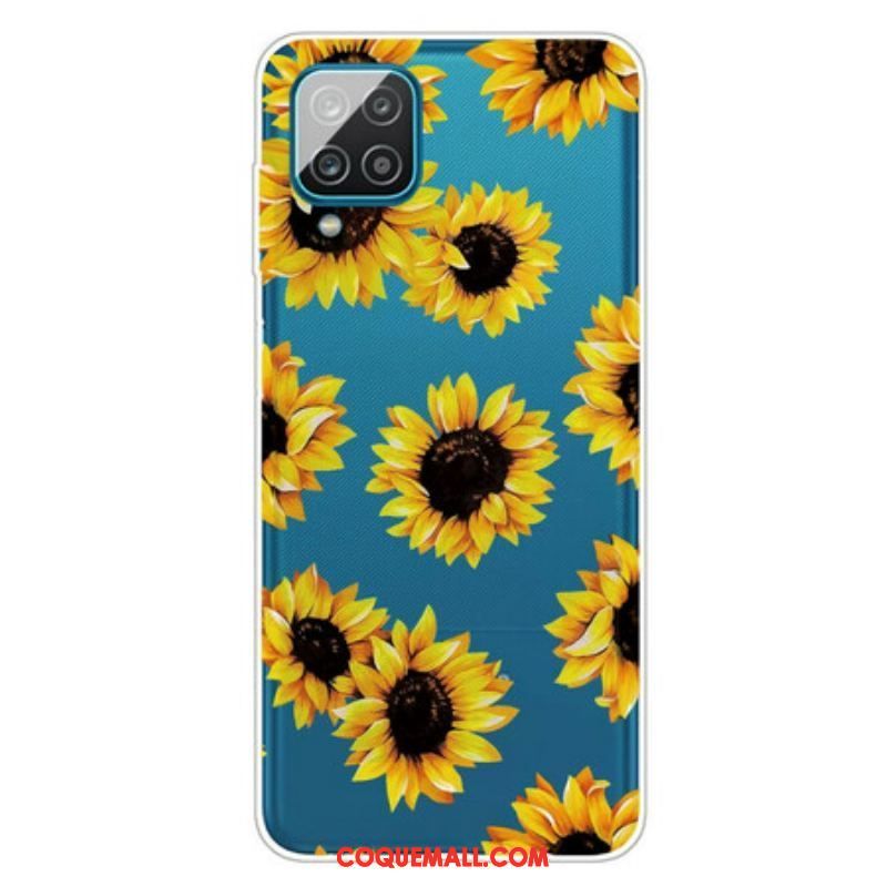 Coque Samsung Galaxy A12 / M12 Tournesols