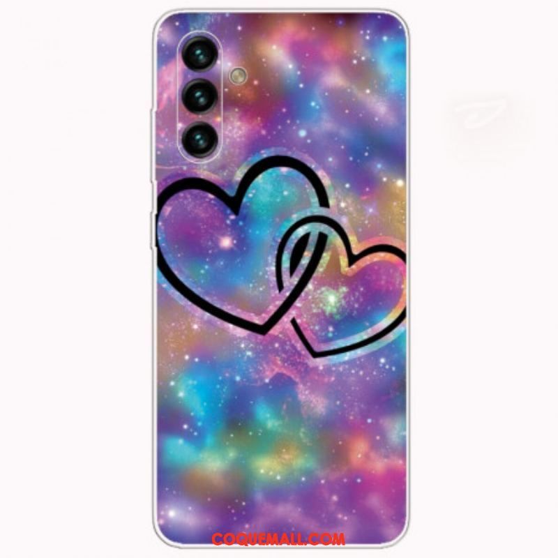 Coque Samsung Galaxy A13 5G / A04S Coeurs Enchaînés