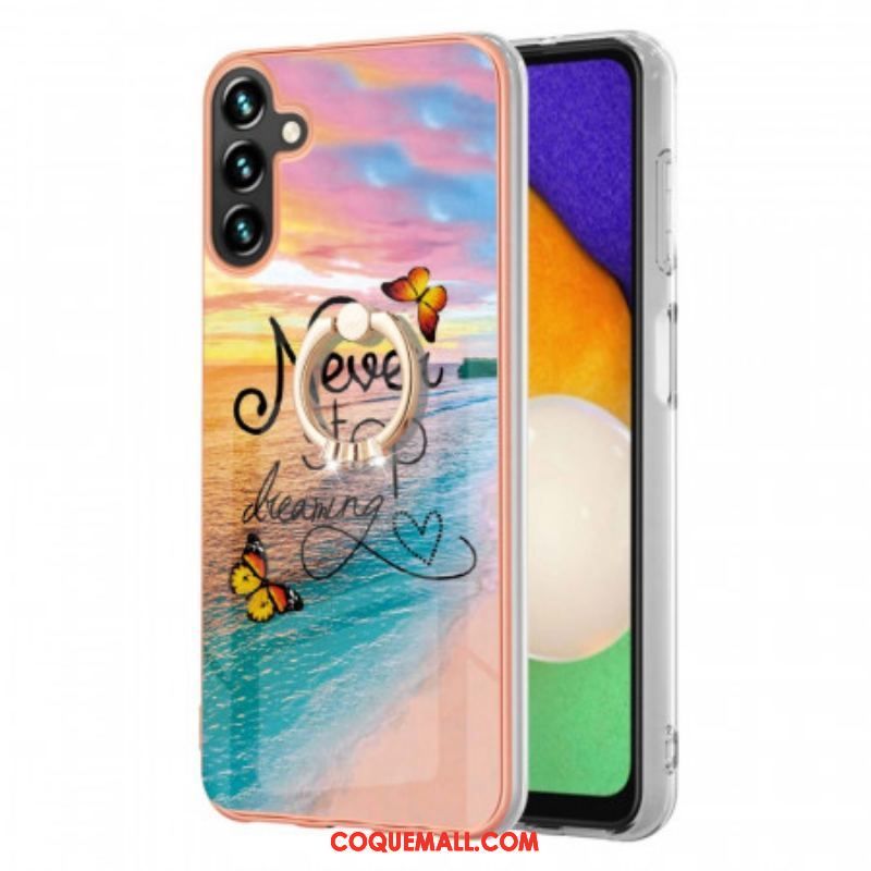 Coque Samsung Galaxy A13 5G / A04s Anneau-Support Never Stop Dreaming