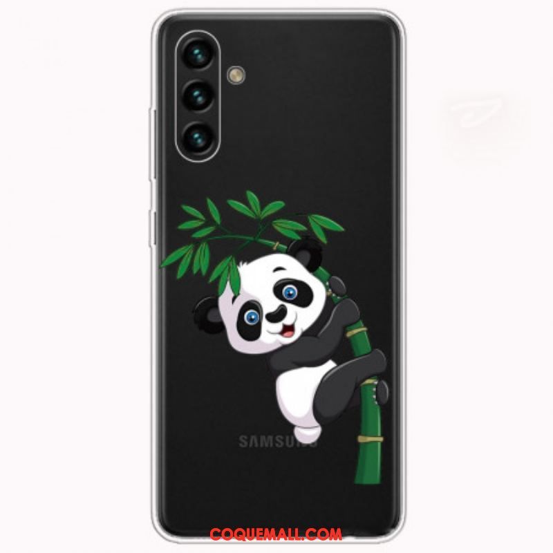 Coque Samsung Galaxy A13 5G / A04s Panda Sur Le Bambou