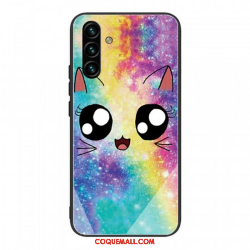 Coque Samsung Galaxy A13 5G / A04s Verre Trempé Chat