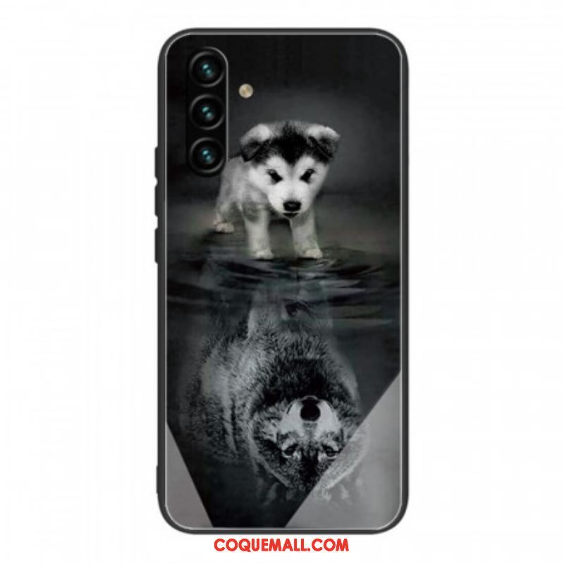 Coque Samsung Galaxy A13 5G / A04s Verre Trempé Rêve de Chiot