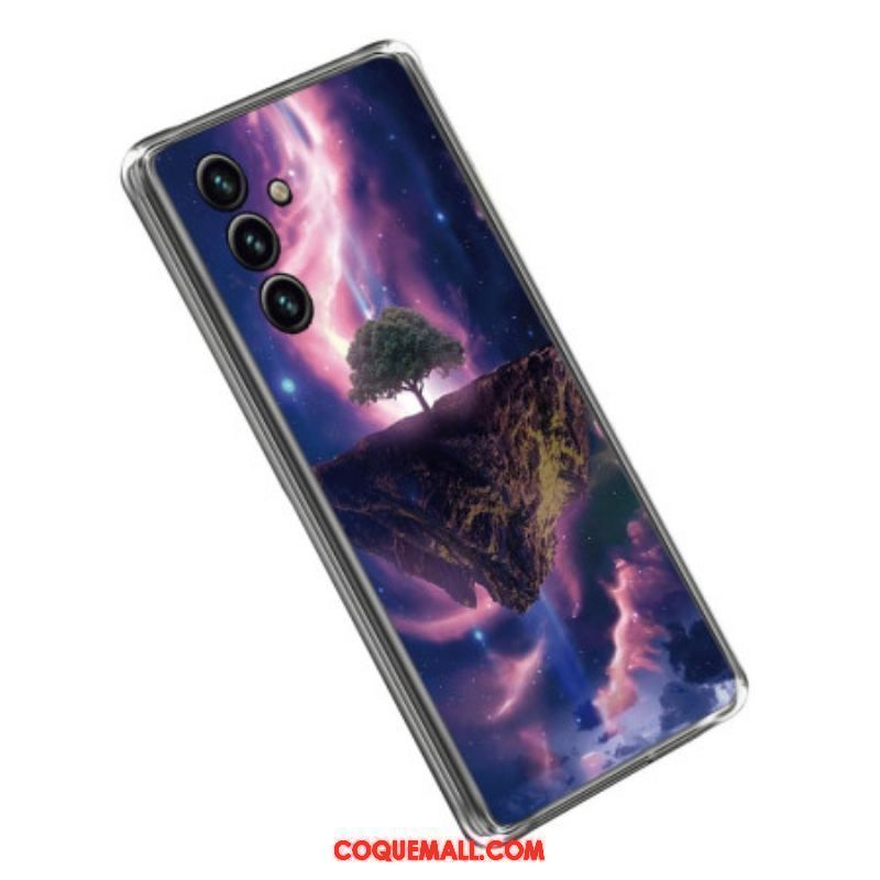 Coque Samsung Galaxy A14 5G / A14 Silicone Arbre Futuriste