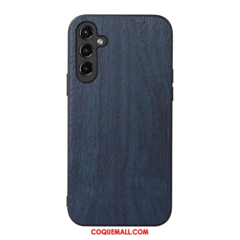 Coque Samsung Galaxy A14 5G / A14 Simili Cuir Effet Bois