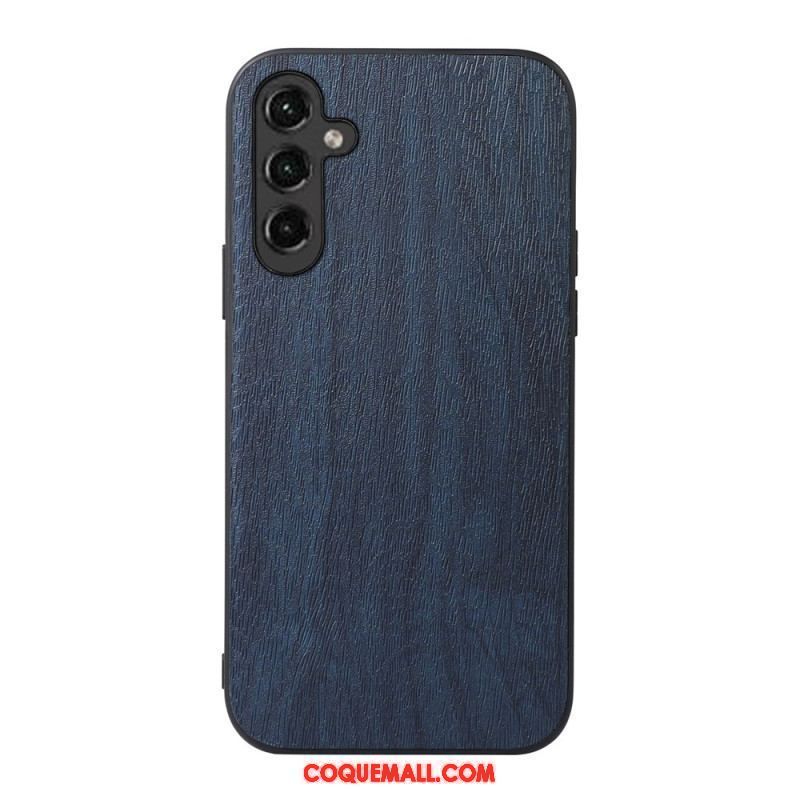 Coque Samsung Galaxy A14 5G / A14 Simili Cuir Effet Bois