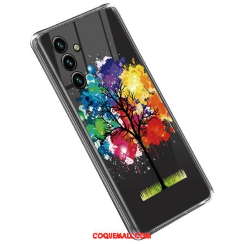 Coque Samsung Galaxy A14 5G / A14 Transparente Arbre Aquarelle