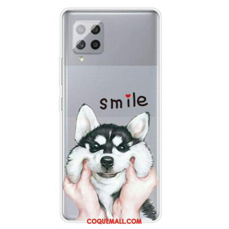 Coque Samsung Galaxy A42 5G Smile Dog