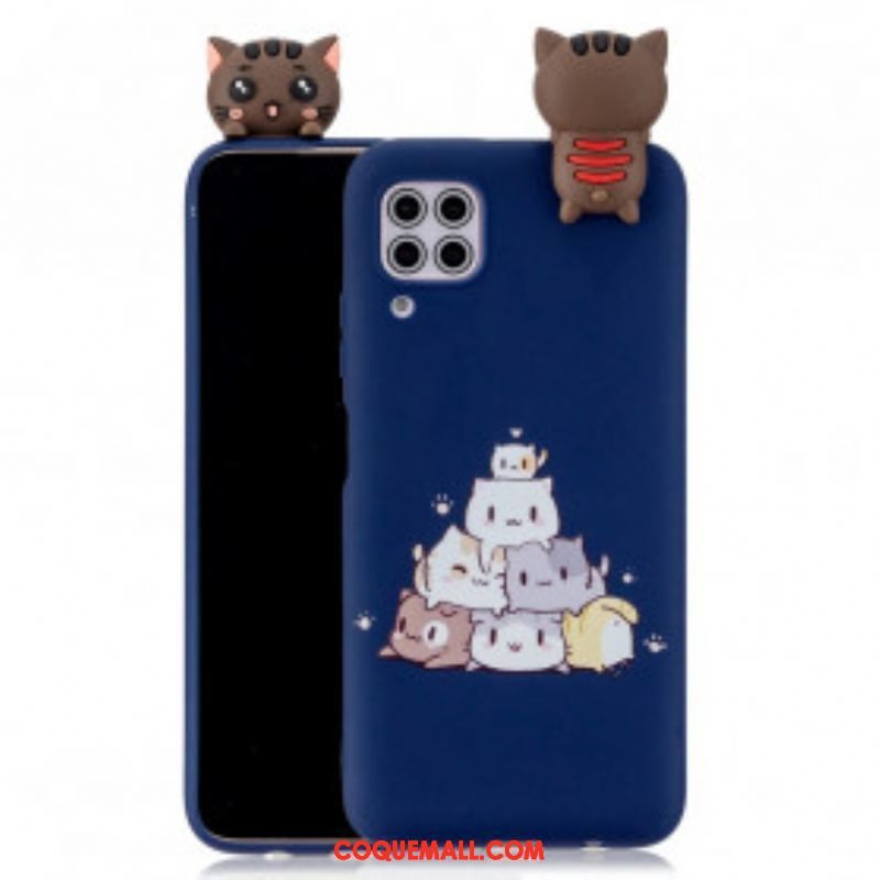 Coque Samsung Galaxy A42 5G Tas de Chats 3D