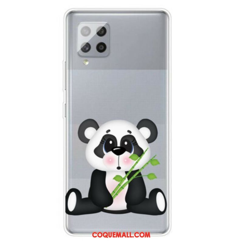 Coque Samsung Galaxy A42 5G Transparente Panda Triste