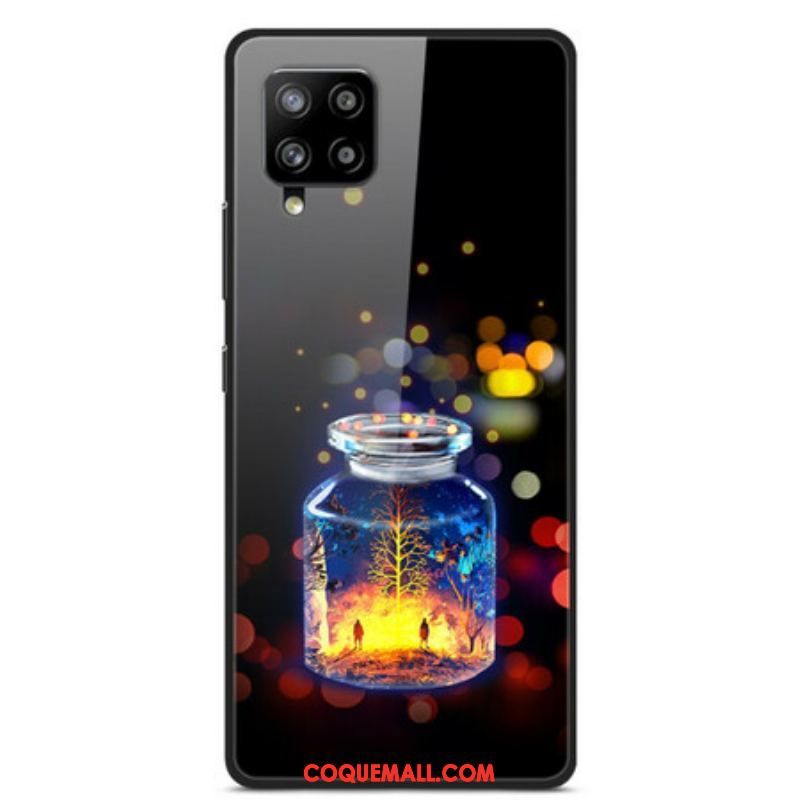 Coque Samsung Galaxy A42 5G Verre Trempé Bouteille de Souhaits