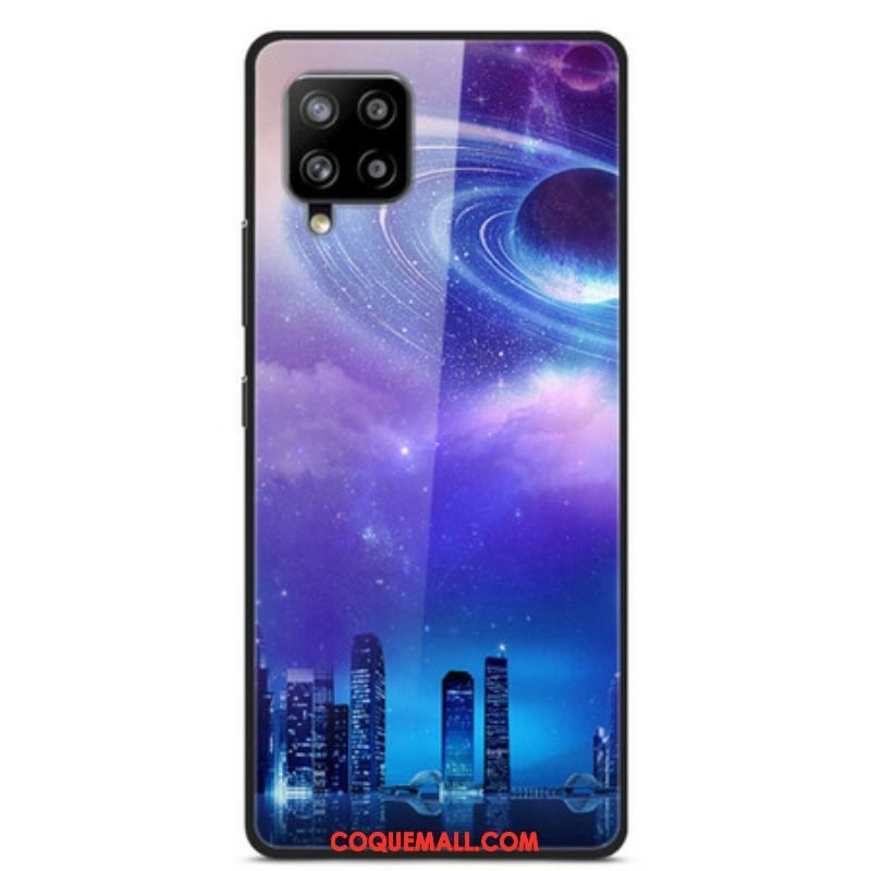 Coque Samsung Galaxy A42 5G Verre et Silicone Ville