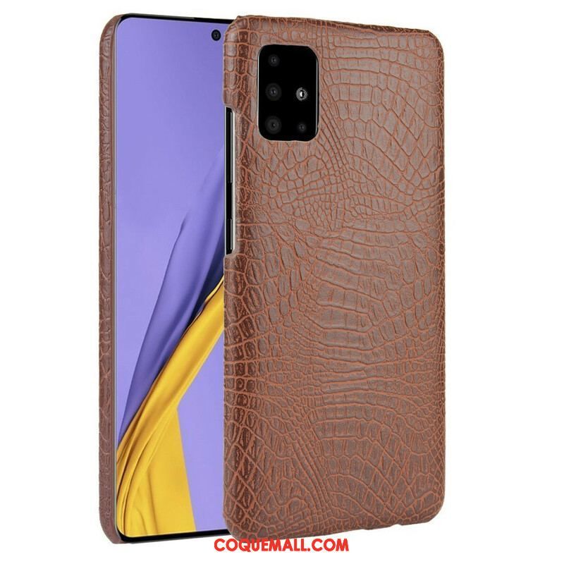 Coque Samsung Galaxy A51 5G Effet Peau de Crocodile