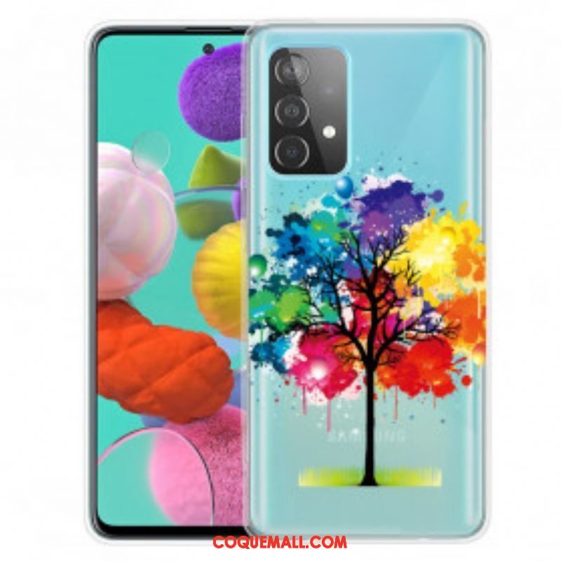 Coque Samsung Galaxy A52 4G / A52 5G / A52s 5G Arbre Aquarelle