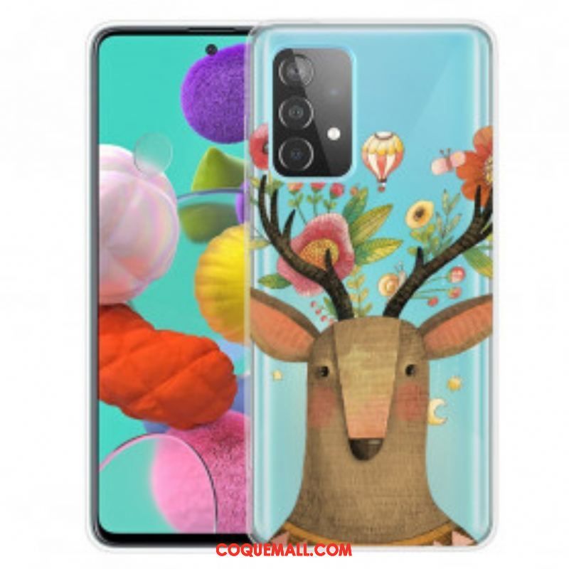 Coque Samsung Galaxy A52 4G / A52 5G / A52s 5G Cerf Tribal