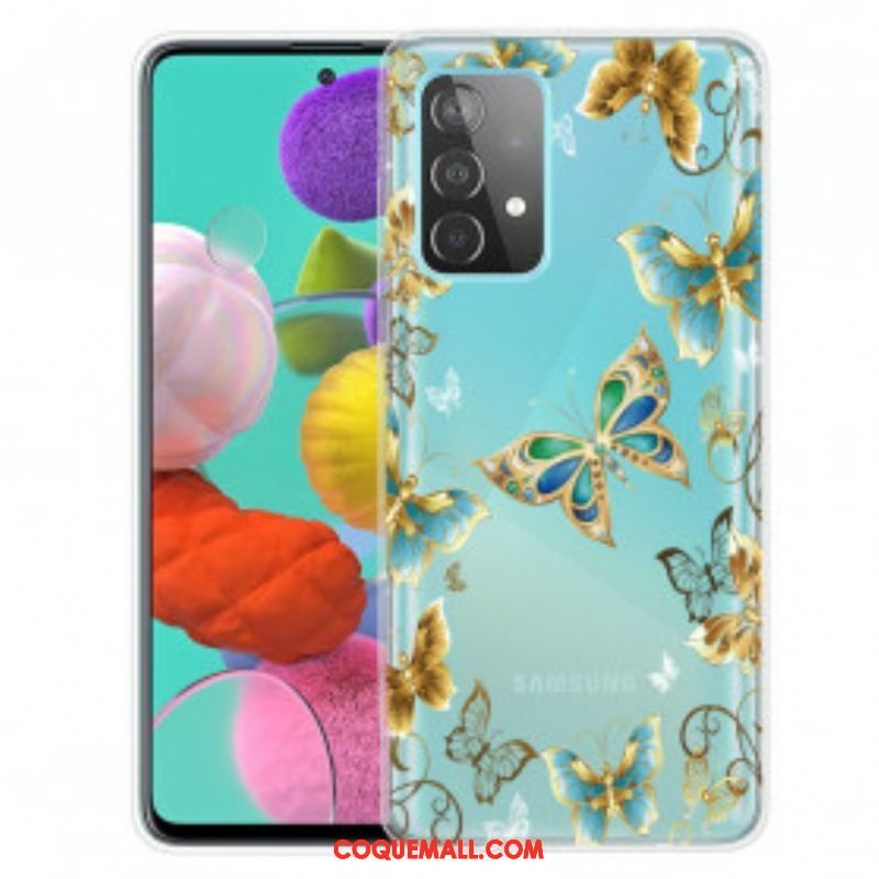 Coque Samsung Galaxy A52 4G / A52 5G / A52s 5G Papillons Design