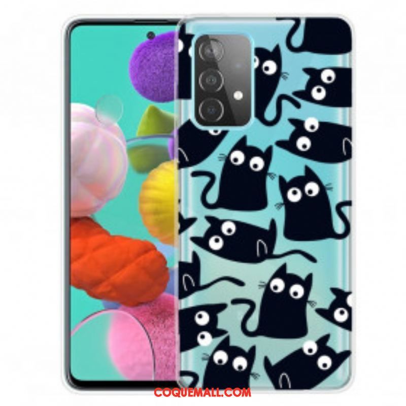 Coque Samsung Galaxy A52 4G / A52 5G / A52s 5G Souris Noires